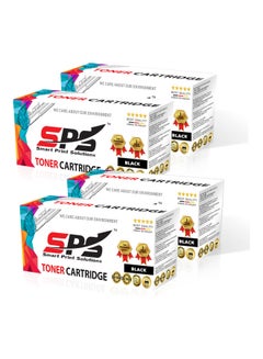 4-Piece Laser Toner Cartridge For Canon And HP M P i-Sensys LBP MF 6000/6020/6030/3010/1100/1132/1134/1136 Black