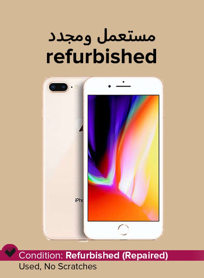 Apple - Refurbished - iPhone 8 Plus 256GB Gold 4G With Facetime - Middle East Version - Image 1