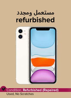 Refurbished - iPhone 11 128GB White 4G Without Facetime - Middle East Version