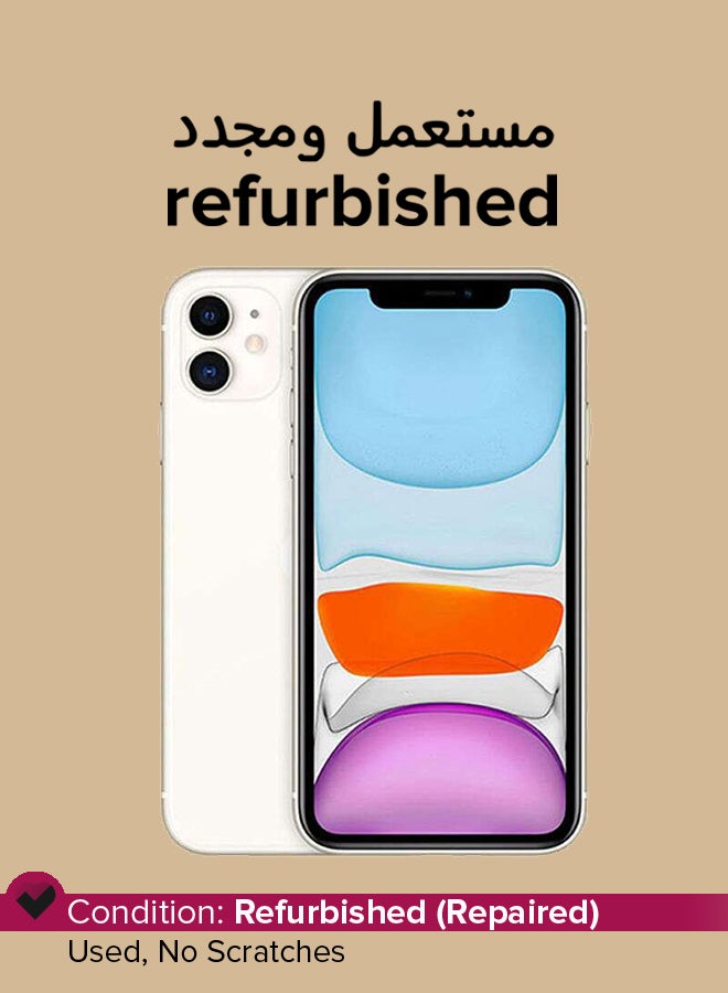 Apple - Refurbished - iPhone 11 128GB White 4G Without Facetime - Middle East Version - Image 1
