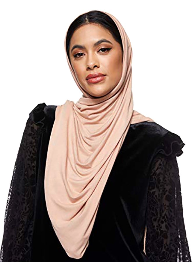 Shadow Stretch Shailah Hijab Beige - Image 1