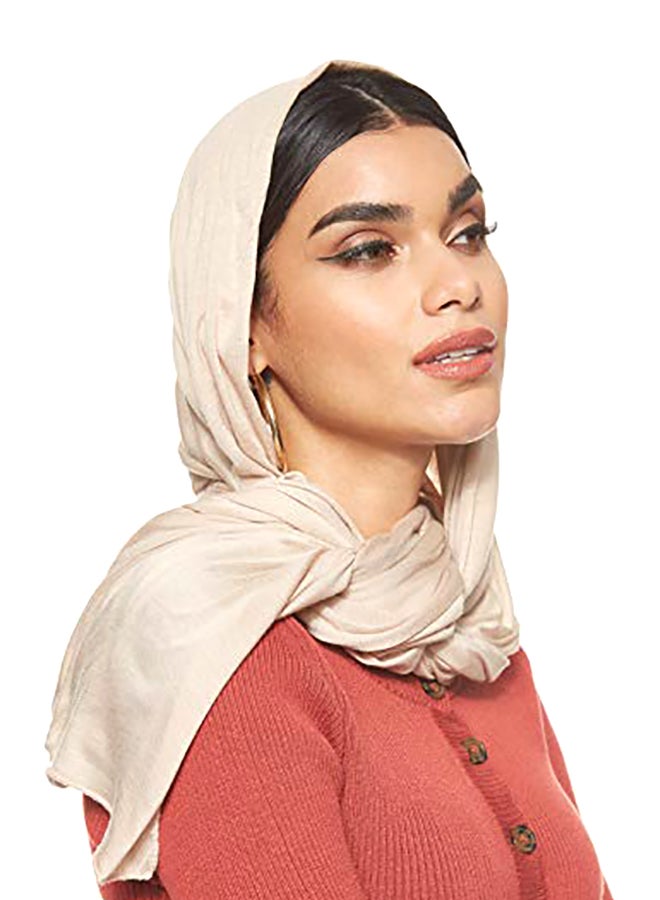 Shadow Stretch Shailah Hijab Ivory - Image 1