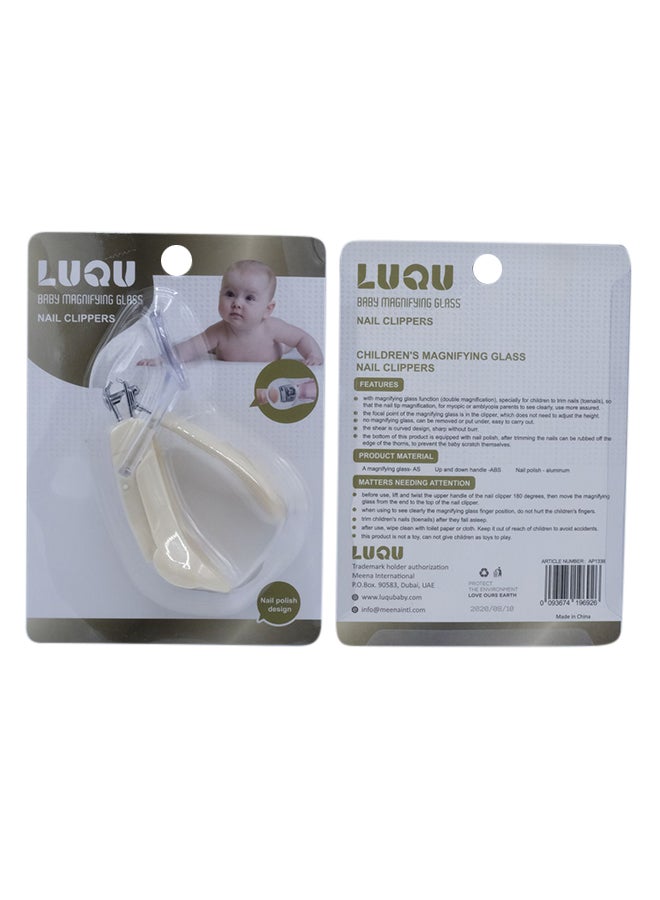 LuQu Nail Clipper With Magnifier Yellow - Image 3
