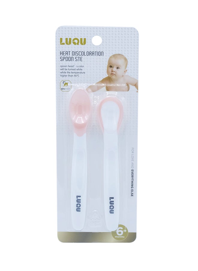 لوكو ملعقة مستشعر درجة الحرارة من لوكو، عبوة من قطعتين، وردي - Image 4