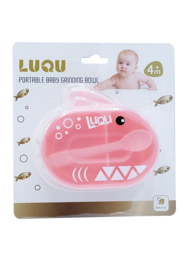 LuQu Premium Quality Material Shark Shaped Feeding Bowl With Spoon, Long-lasting Durable - Image 3