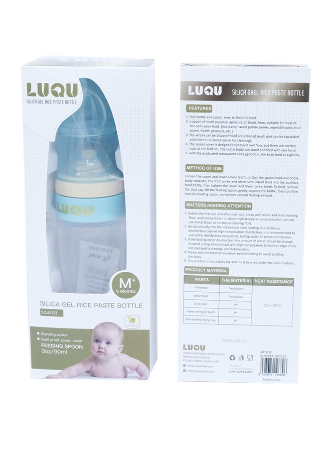 LuQu - Ultra-Soft Silicone Body Baby Food Dispensing Spoon With Special Head And Dust Cover - Image 1
