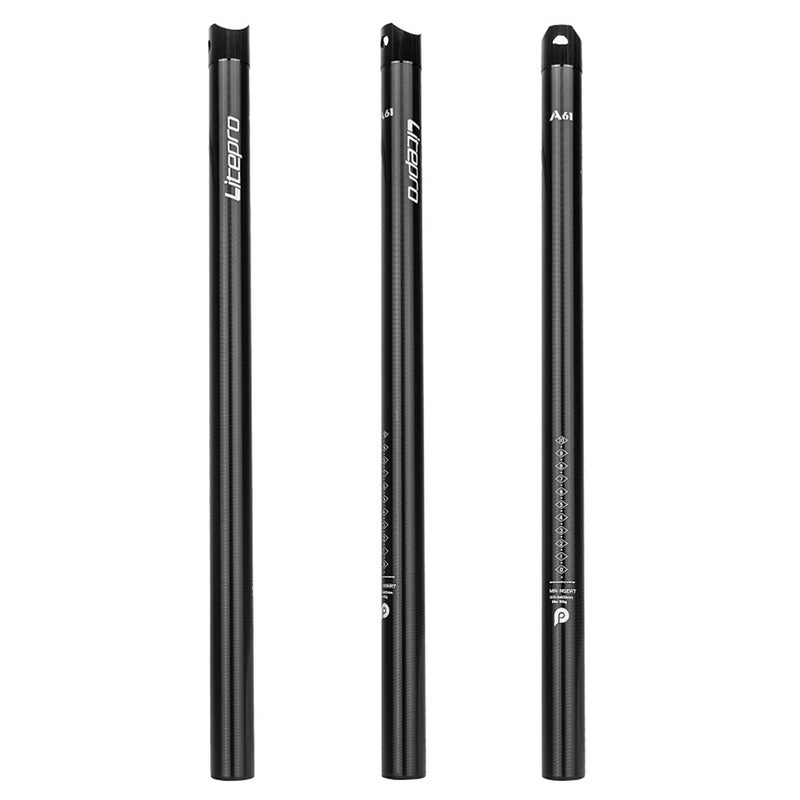 Generic Bicycle Seat Post 33.9 x 600mm Lightweight Aluminum Alloy Seatpost Seat Tube for Folding Bicycle 60*5*10cm  - Image 3
