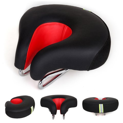 No Nose Saddle Bicycle Seats Soft Thickened Bicycle Riding Accessories Shock Absorption And Comfortable 20*7*11cm