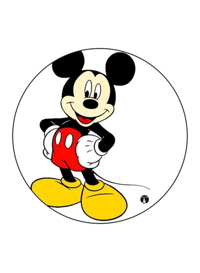 BP Mickey Mouse Printed Round Mousepad White/Black/Red