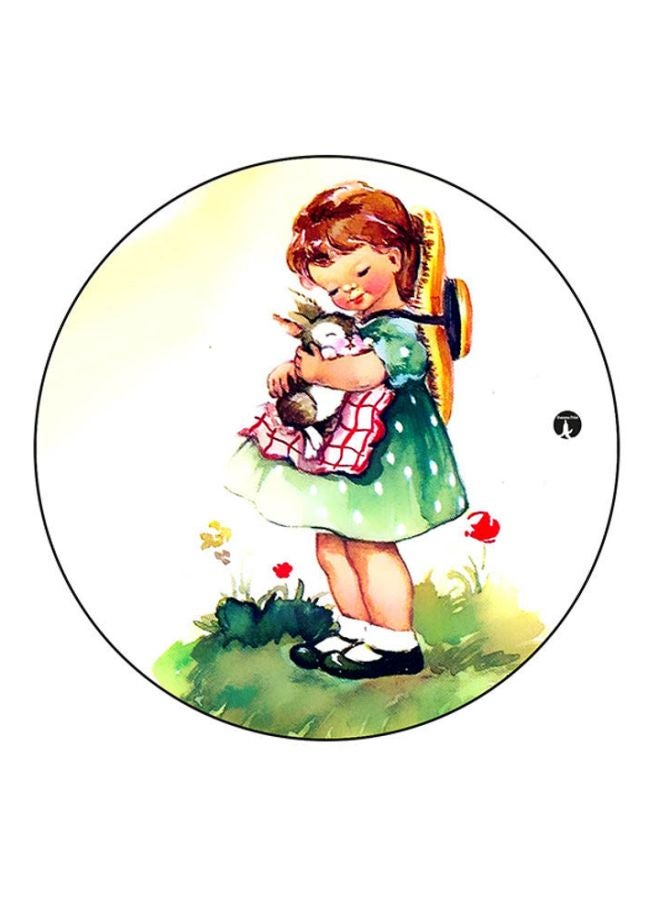 BP Girl Printed Round Mousepad Multicolour