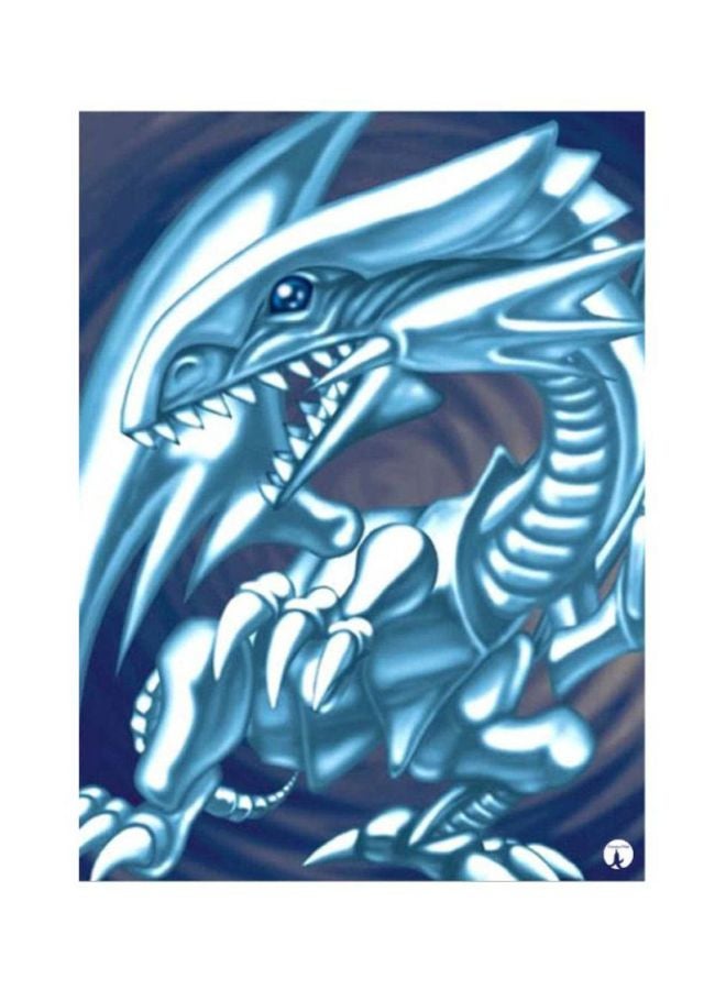 Anime Yu Gi Oh Printed Mousepad Blue/White