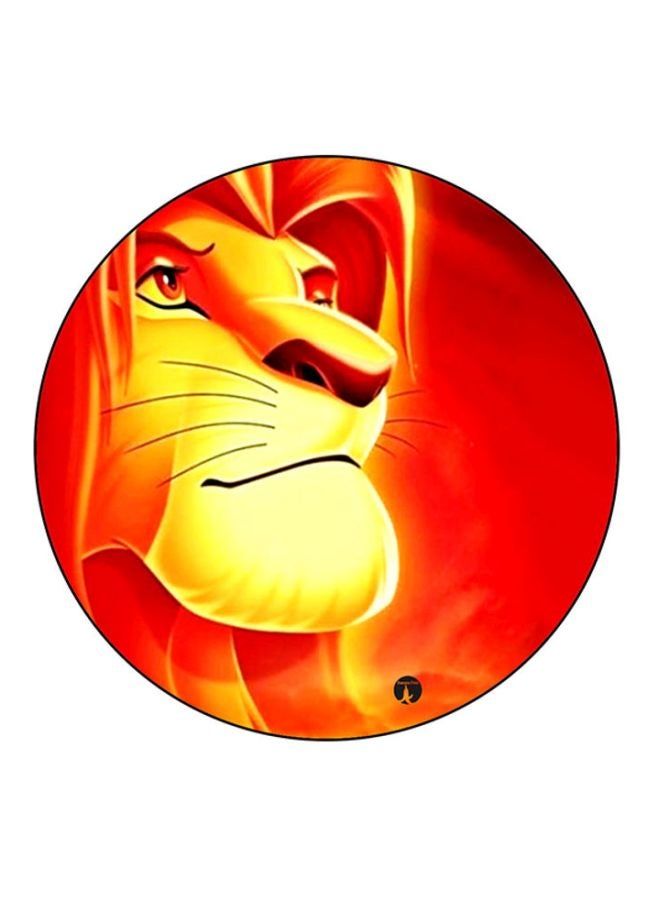 BP Simba Printed Round Mousepad Red/Yellow 