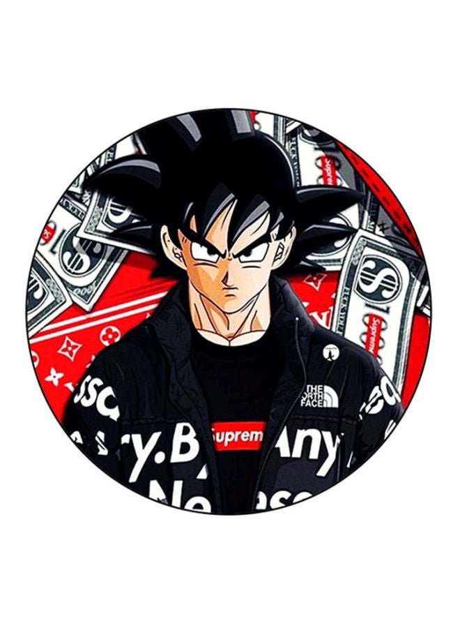 BP Printed Round Mousepad Black/Red/White