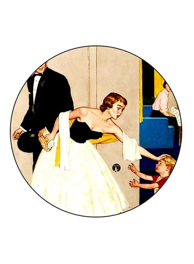 BP Vintage Art Printed Mousepad Multicolour