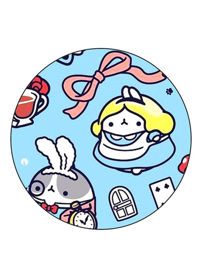 BP Rabbits Printed Round Mousepad Bue/Yellow/White