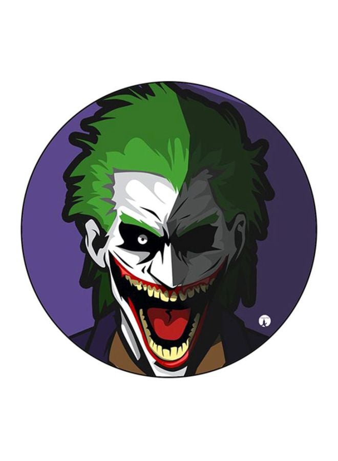 BP Joker Printed Round Mousepad Purple/Green/White