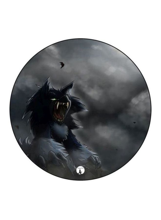 بي بي لوحة ماوس مطبوع عليها رسمة مستوحاة من لعبة الفيديو "Sonic" أسود/ رمادي