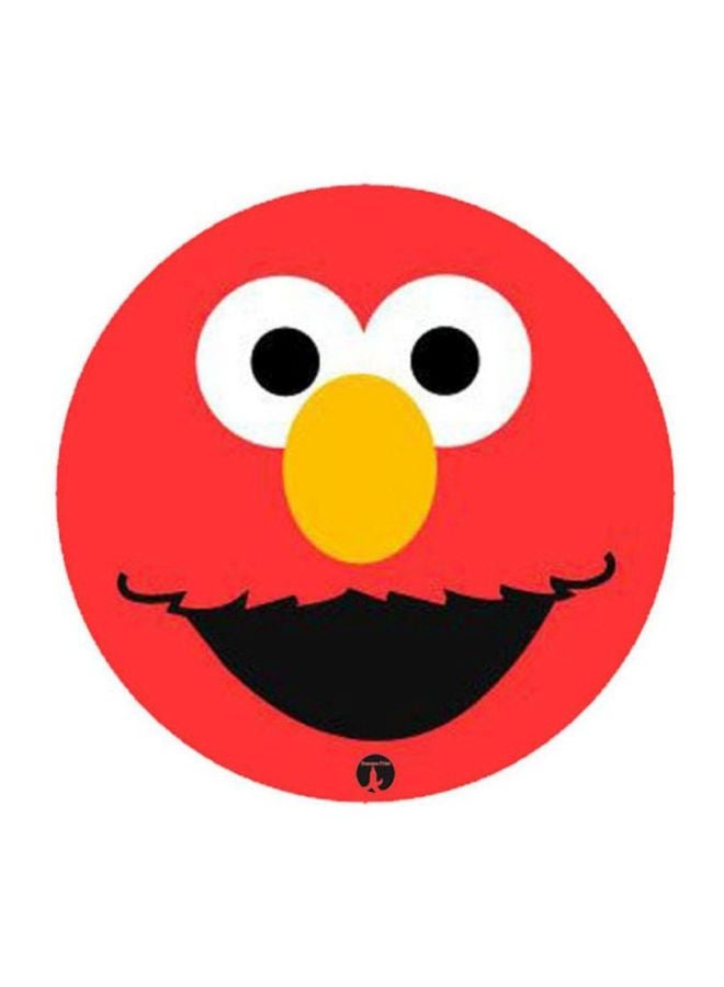 BP Elmo Printed Round Mousepad Red/Yellow/White 