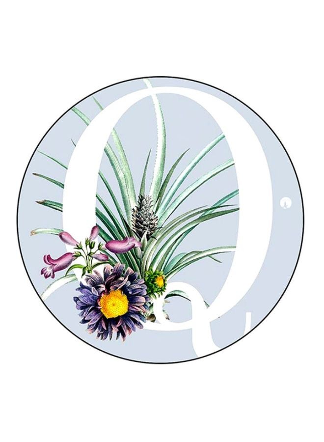 BP Printed Round Mousepad Blue/White/Green