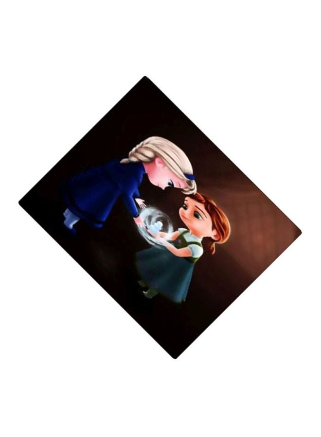 بي بي لوحة ماوس ألعاب مربعة مُزينة بطبعة بني/أزرق/أسود - Image 2