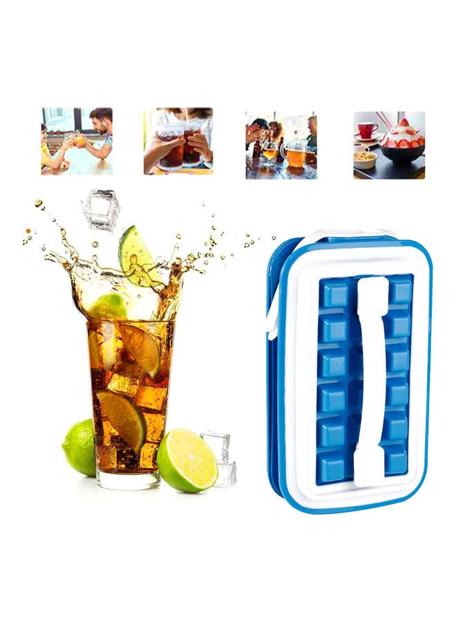 18 piece Ice Cube Trays Ice Cube Mold Bucket Light blue 22x5x13.5cm - Image 1