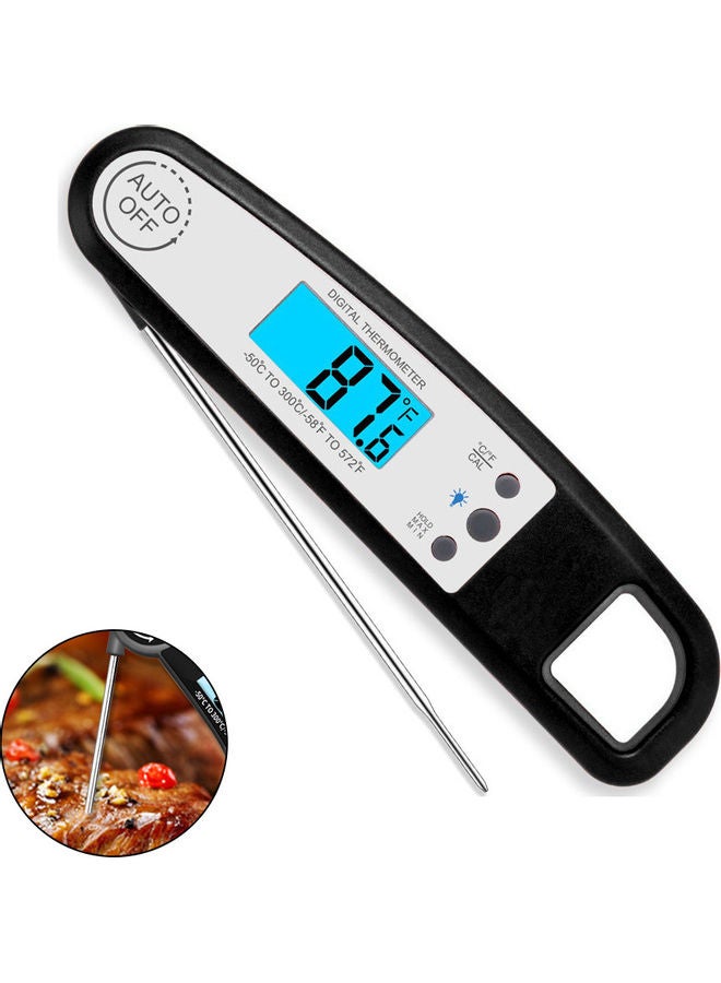Instant Reading Food Thermometer Black 17x3x5cm - Image 1
