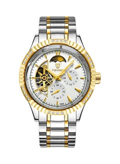 629F TEVISE men's mechanical watch room gold white