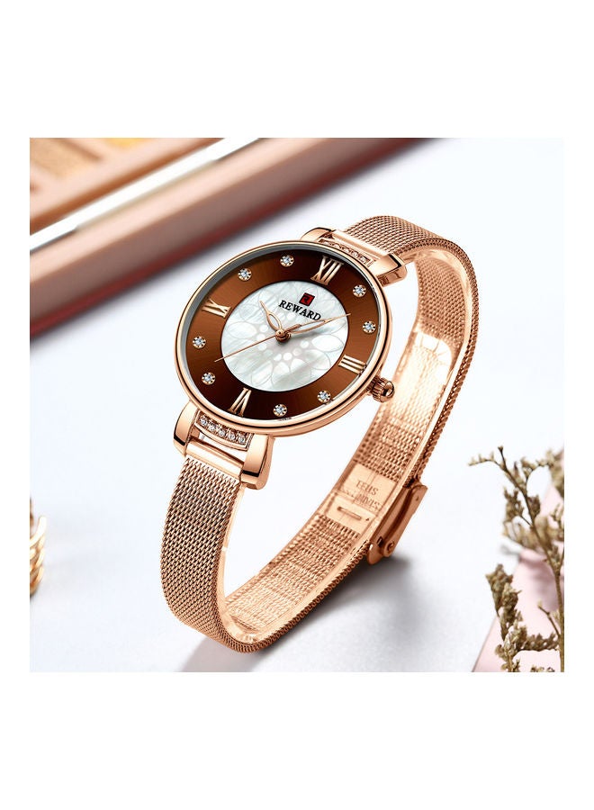 Rd228l-h REWARD watch rD228L-H Rose coffee noodle belt  - Image 5