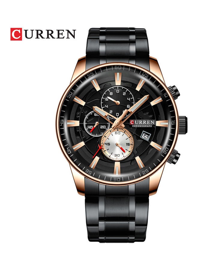 Men's Curren/ Karin 8362 men's watch black band black shell black face - Image 1