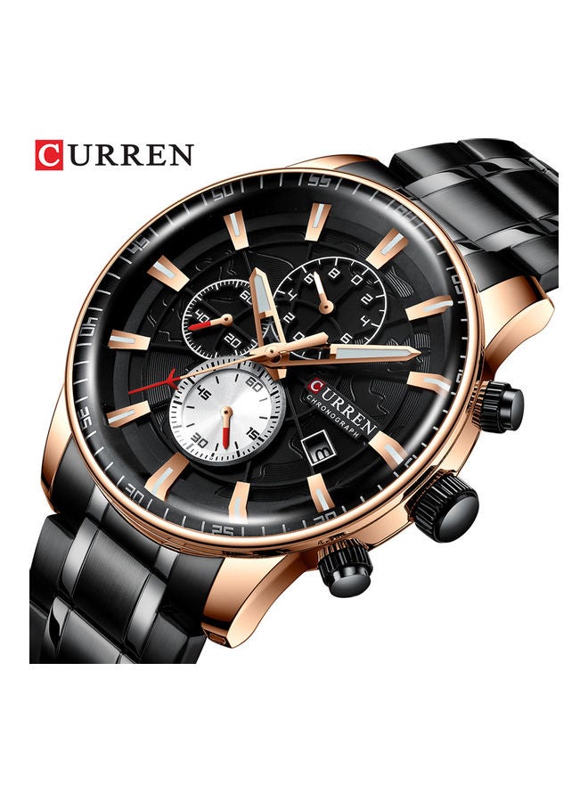 Men's Curren/ Karin 8362 men's watch black band black shell black face - Image 2