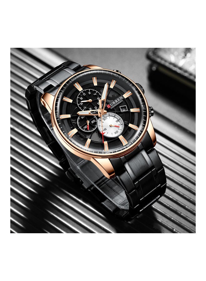 Men's Curren/ Karin 8362 men's watch black band black shell black face - Image 5