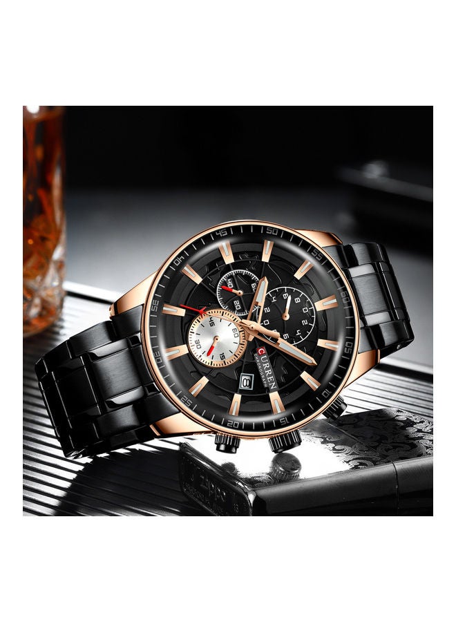 Men's Curren/ Karin 8362 men's watch black band black shell black face - Image 4