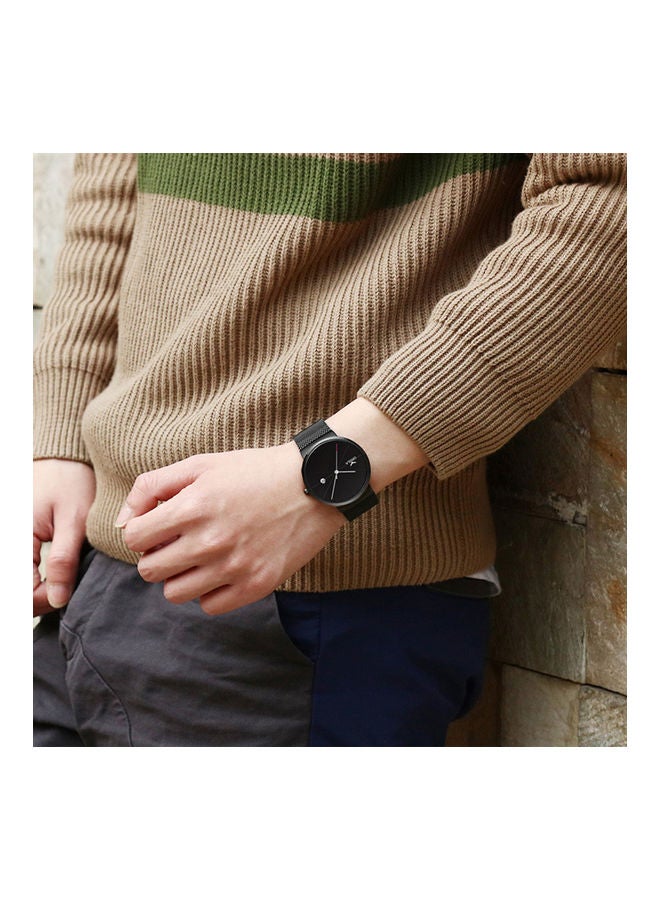 Men's ONOLA 38 fashion mesh belt waterproof men's watch silver - Image 3