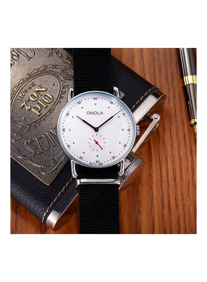 ONOLA 38 fashion classic retro waterproof steel strap watch grey dot belt  - Image 2