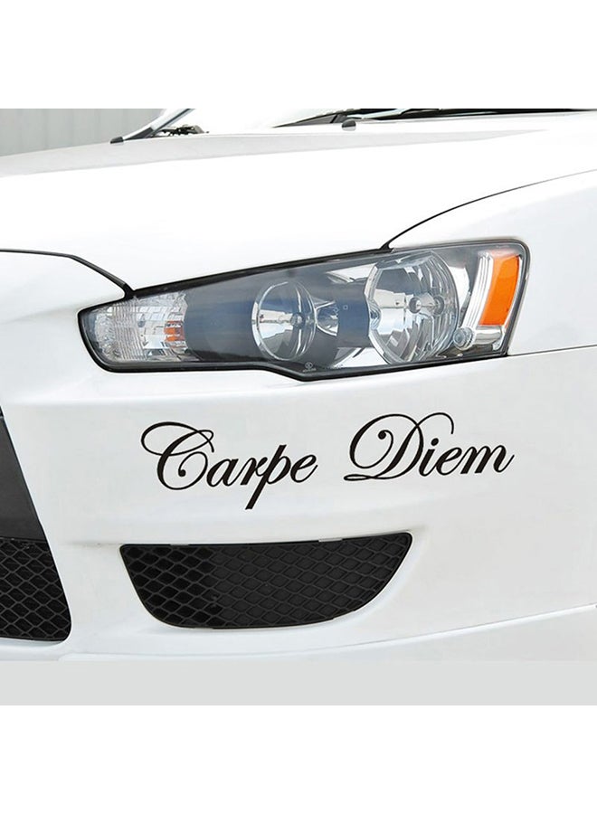 Fashion Letter Printed Carpe Diem Reflective Waterproof Vehicle Decal Sticker - Image 3