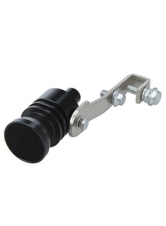 Turbo Sound Whistle Exhaust Pipe Tailpipe Blow-off Valve Aluminum Size L Black