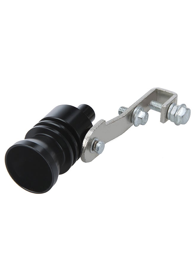 Generic - Turbo Sound Whistle Exhaust Pipe Tailpipe Blow-off Valve Aluminum Size L Black - Image 1