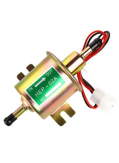 Generic Universal Metal Solid Gasoline Petrol 12V Inline Vehicle Electric Fuel Pump HEP-02A Low Pressure  Automobile Cars for Mazda Toyota  - Image 1
