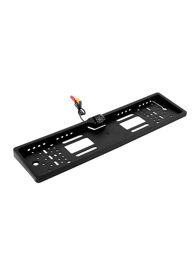 Generic European License Plate Frame CCD HD Car Rear View Camera Backup Reverse Camera with 8-LED Night Vision  - Image 1