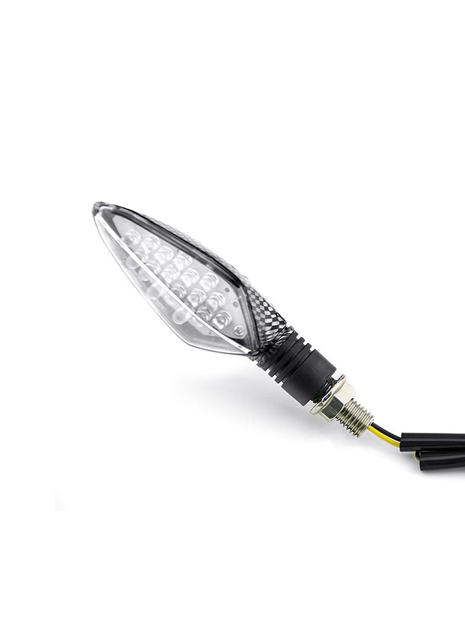 Generic - Motorcycle LED Turn Signal Lights Blinkers Front Rear Indicators for Motorbike Universal Running Light, 16LEDs, 2pcs - Image 1