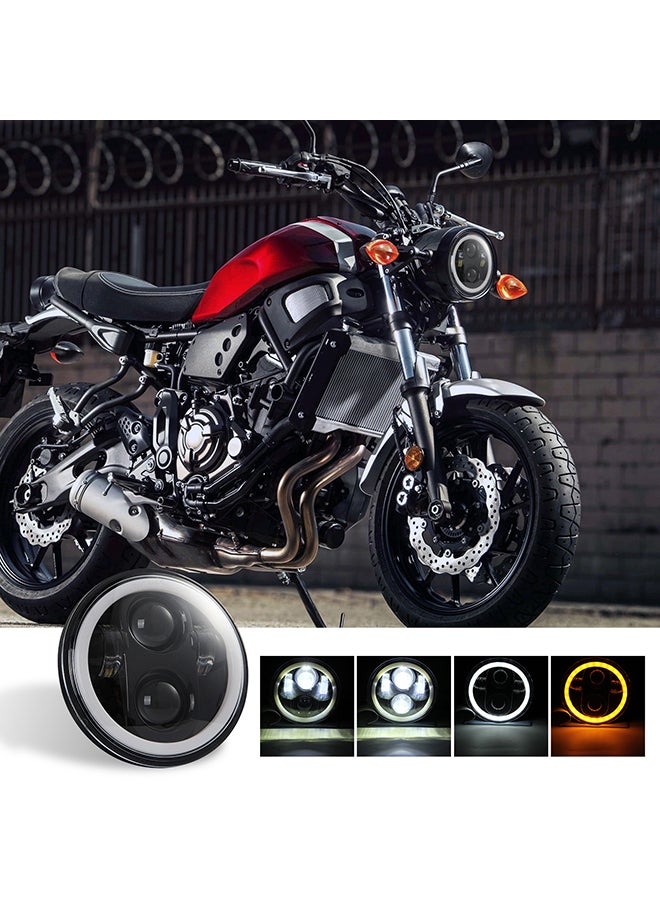 Generic 5.75 inch LED Headlight Motorcycle Projector Headlamp Super Wide Angle Driving Light  - Image 5