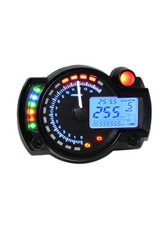 Universal Adjustable Color Backlight LCD Digital Motorcycle Speedometer Odometer Motor Bike Tachometer