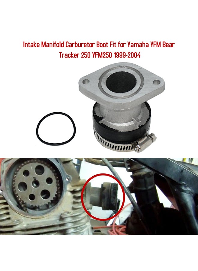 Generic Intake Manifold Carburetor Boot Fit for Yamaha YFM Bear Tracker 250 YFM250 1999-2004  - Image 2