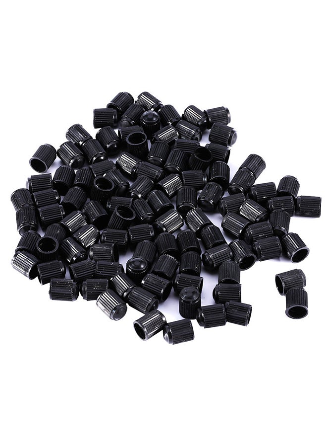 Generic 100PCS Black Plastic Auto Car Bike Motorcycle Truck Wheel Tire Valve Stem Caps  - Image 2
