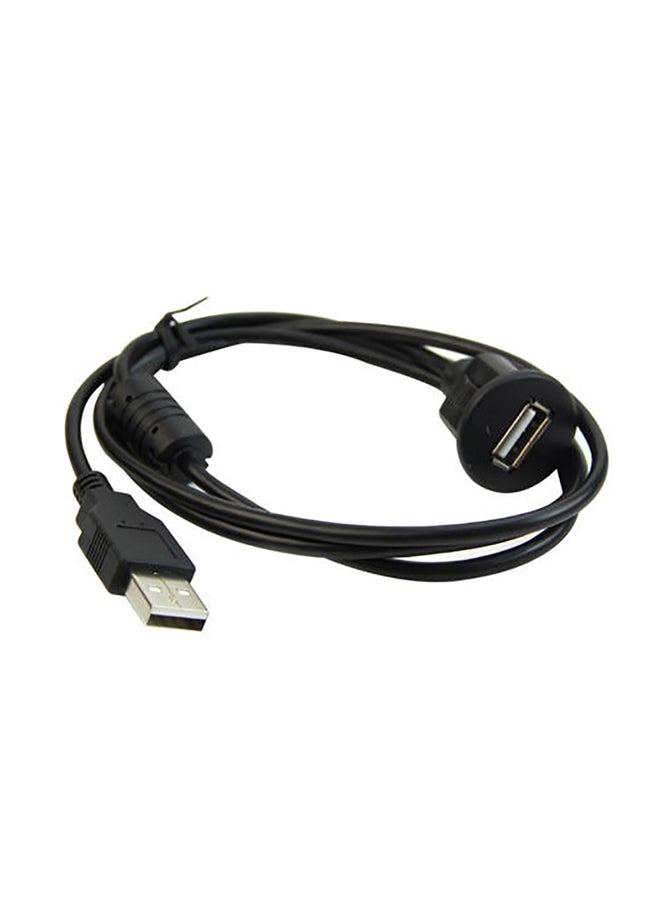 كابل لوحة تمديد من منفذ USB 2.0 ذكر إلى مقبس أنثى للوحة عدادات السيارة، بطول 1/2 متر - Image 1