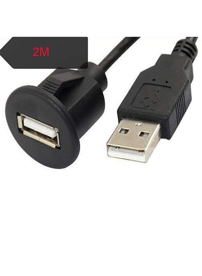 كابل لوحة تمديد من منفذ USB 2.0 ذكر إلى مقبس أنثى للوحة عدادات السيارة، بطول 1/2 متر - Image 3