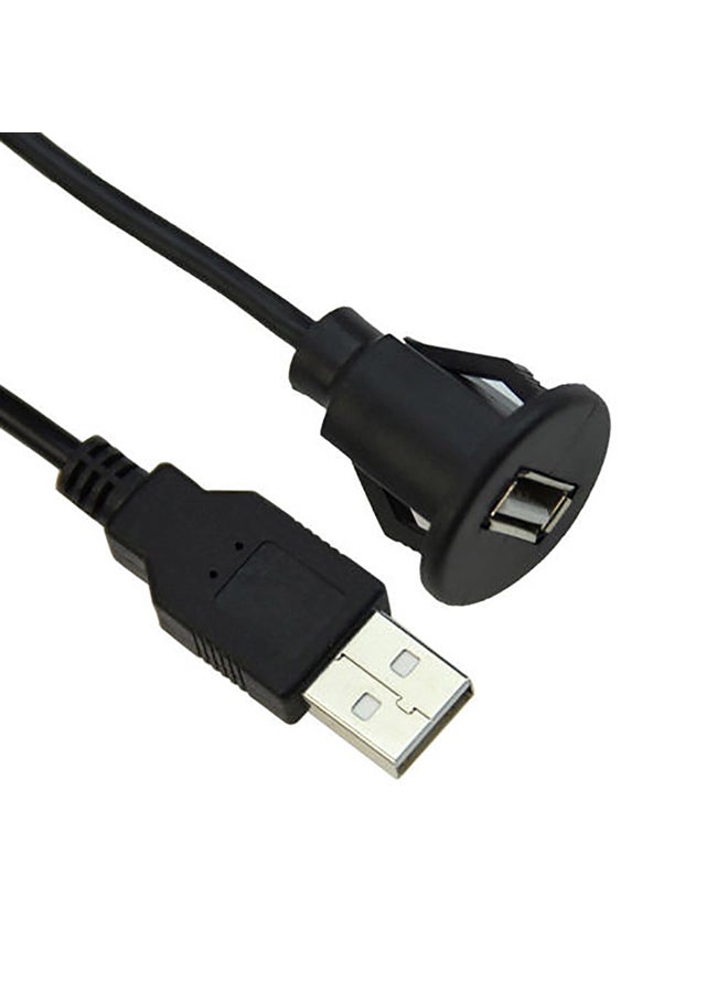 كابل لوحة تمديد من منفذ USB 2.0 ذكر إلى مقبس أنثى للوحة عدادات السيارة بطول 1/2 متر. - Image 4