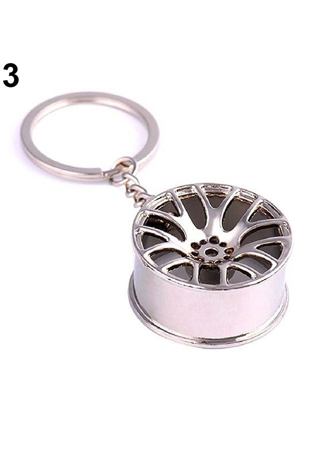 Fashion Creative Wheel Car Auto Parts Keyring Metal Keychain Key Chain Keyfob
