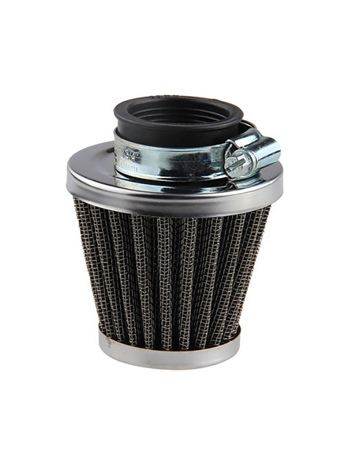 Motorcycle Accessories Oval Metallic Clamp-on Refit Intake Funnel Air Filter - Image 1