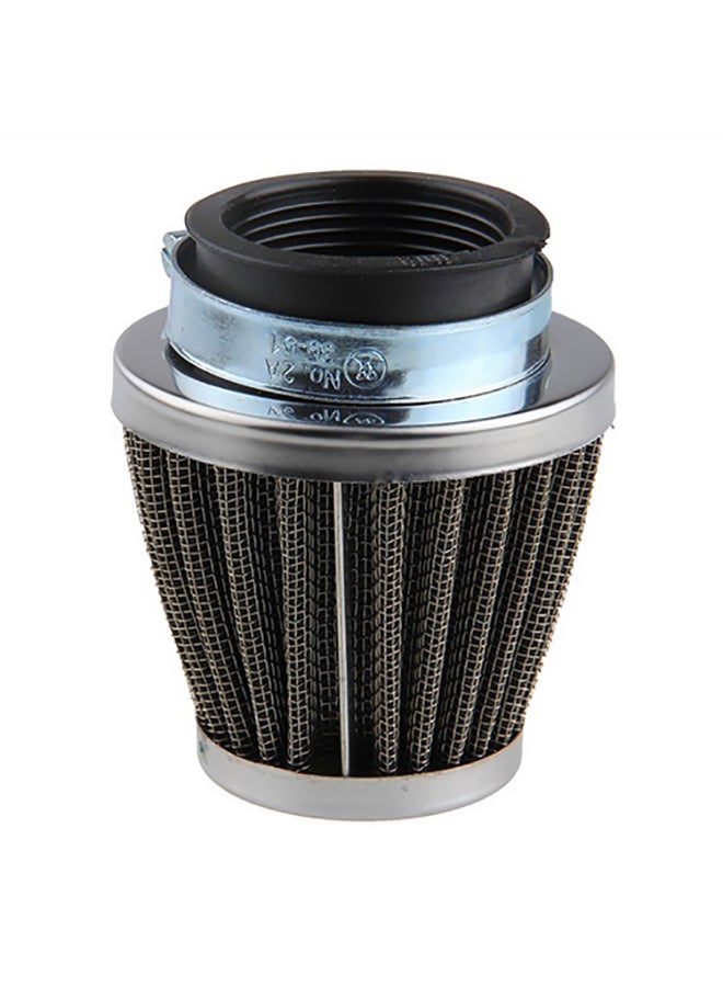 Generic - Motorcycle Accessories Oval Metallic Clamp-on Refit Intake Funnel Air Filter - Image 1